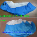 Cubierta médica no tejida disponible antideslizante del zapato de los PP / PE / CPE Ready Made Kxt-Sc01